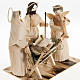 Presepe stilizzato con angelo fatto con pannocchie s2