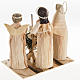 Presepe stilizzato con angelo fatto con pannocchie s5