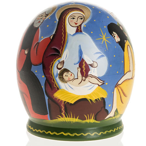 Pesebre ruso con Matrioska pintado a mano 1