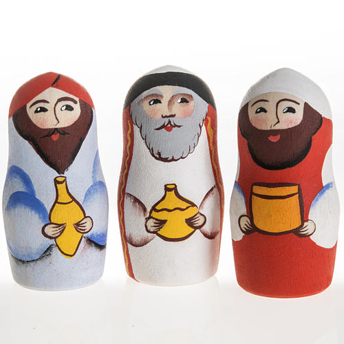 Pesebre ruso con Matrioska pintado a mano 6