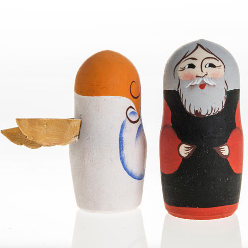 Pesebre ruso con Matrioska pintado a mano 7