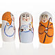 Pesebre ruso con Matrioska pintado a mano s5