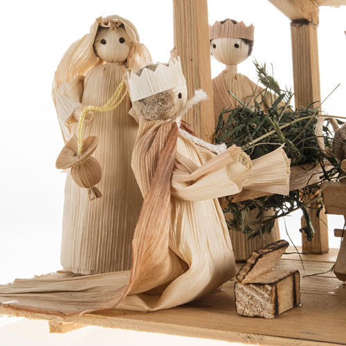Creche stylisée complète en épis de mais 2