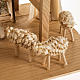 Presepe completo stilizzato fatto con pannocchie s3