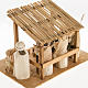 Presepe completo stilizzato fatto con pannocchie s5
