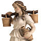 Shepherdess with amphora for Raffaello nativity in painted wood, s2