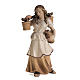 Pastorinha com jarras para Presépio Raffaello 15 cm madeira pintada s1