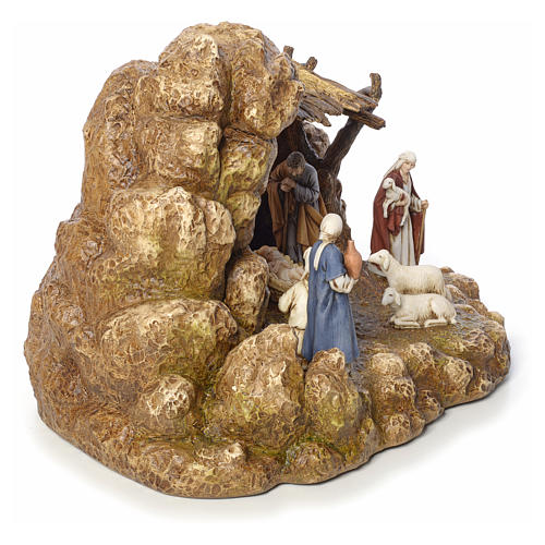 Nativity scene with stable by Landi, 11cm 8