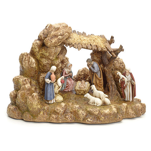 Nativity scene with stable by Landi, 11cm 9