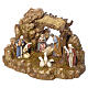 Pesebre con cabaña Landi 11cm s2