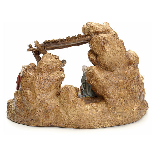 Nativity scene with stable by Landi, 11cm 12
