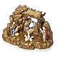 Nativity scene with stable by Landi, 11cm s6