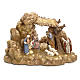 Nativity scene with stable by Landi, 11cm s1