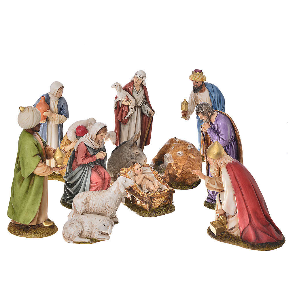 Nativity scene by Landi, 12 figurines 11cm | online sales on HOLYART.com