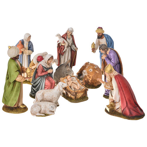 Nativity scene by Landi, 12 figurines 11cm 1
