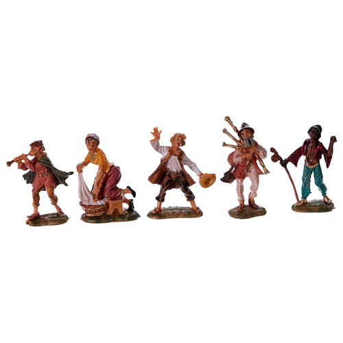 Ange Jouant De La Trompette Fontanini – Figurine Crèche 12 Cm, Résine Peinte à La Main, Fabriquée En Italie