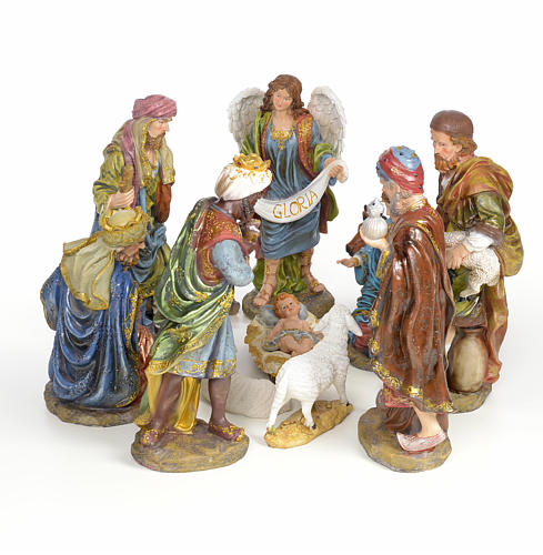 Nativity scene in resin 41cm | online sales on HOLYART.co.uk