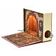 Illuminated arch for nativities inside a book 19x24x8cm s2