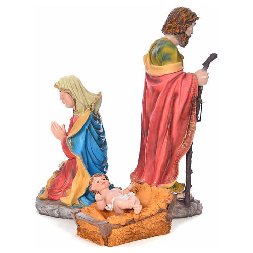 Nativity scene in resin, complete with 12 figurines 90cm. 3