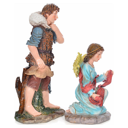Nativity scene in resin, complete with 12 figurines 90cm. 7