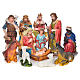 Nativity scene in resin, complete with 12 figurines 90cm. s1
