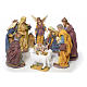 Nativity scene in resin, 12 figurines 63cm s1