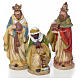Nativity scene in resin, multicoloured with 11 figurines, 41cm s3