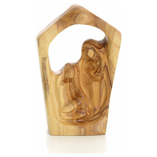 Nativity scene in Holy Land olive tree, modern with stable 1