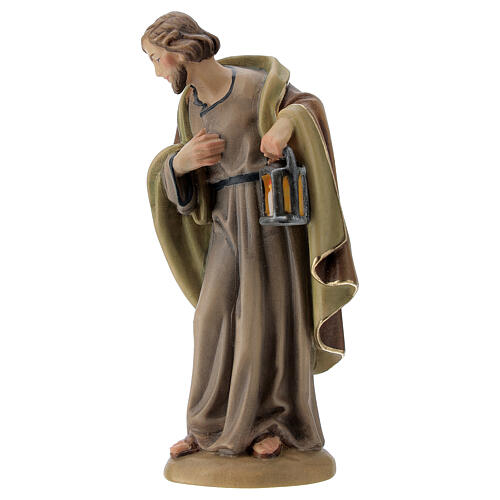Saint Joseph wooden figurine 12cm, Val Gardena Model 3
