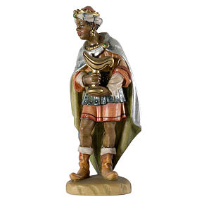 Moor Wise Man wooden figurine 12cm, Val Gardena Model