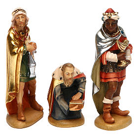 Three wise Kings wooden figurine 12cm, Val Gardena Model