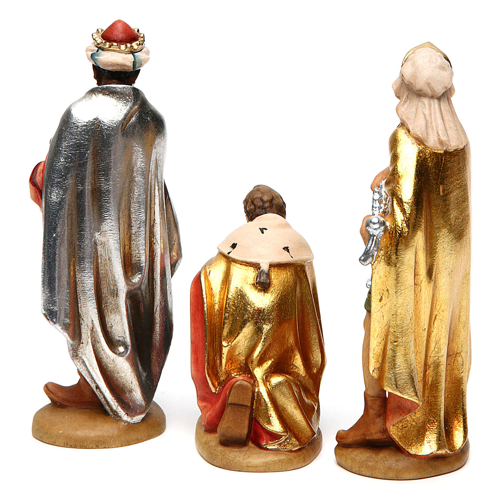 Tres Reyes Magos 12 Cm Madera Pesebre Mod Valgardena Venta Online En Holyart 