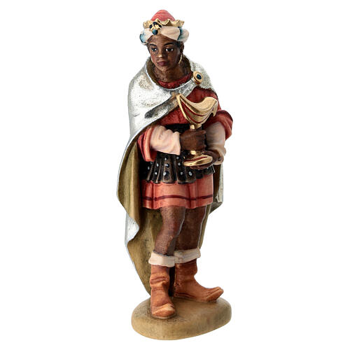 Tres Reyes Magos 12 cm madera pesebre mod. Valgardena 4