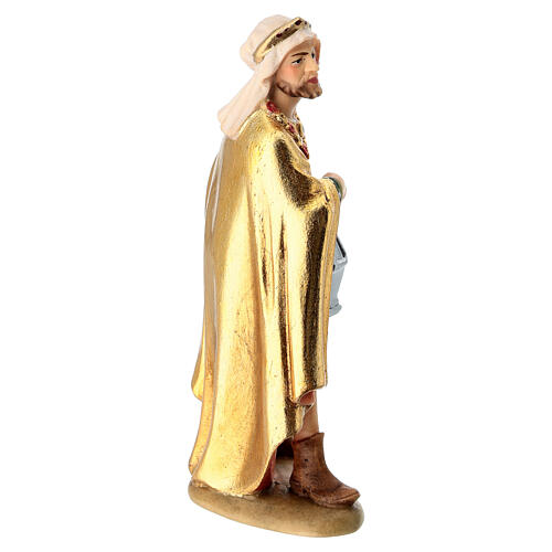 Tres Reyes Magos 12 cm madera pesebre mod. Valgardena 5