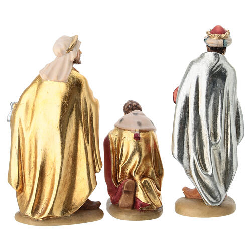 Tres Reyes Magos 12 cm madera pesebre mod. Valgardena 8