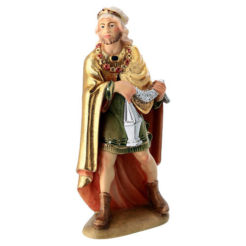 Three wise Kings wooden figurine 12cm, Val Gardena Model 2