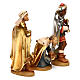 Three wise Kings wooden figurine 12cm, Val Gardena Model s4