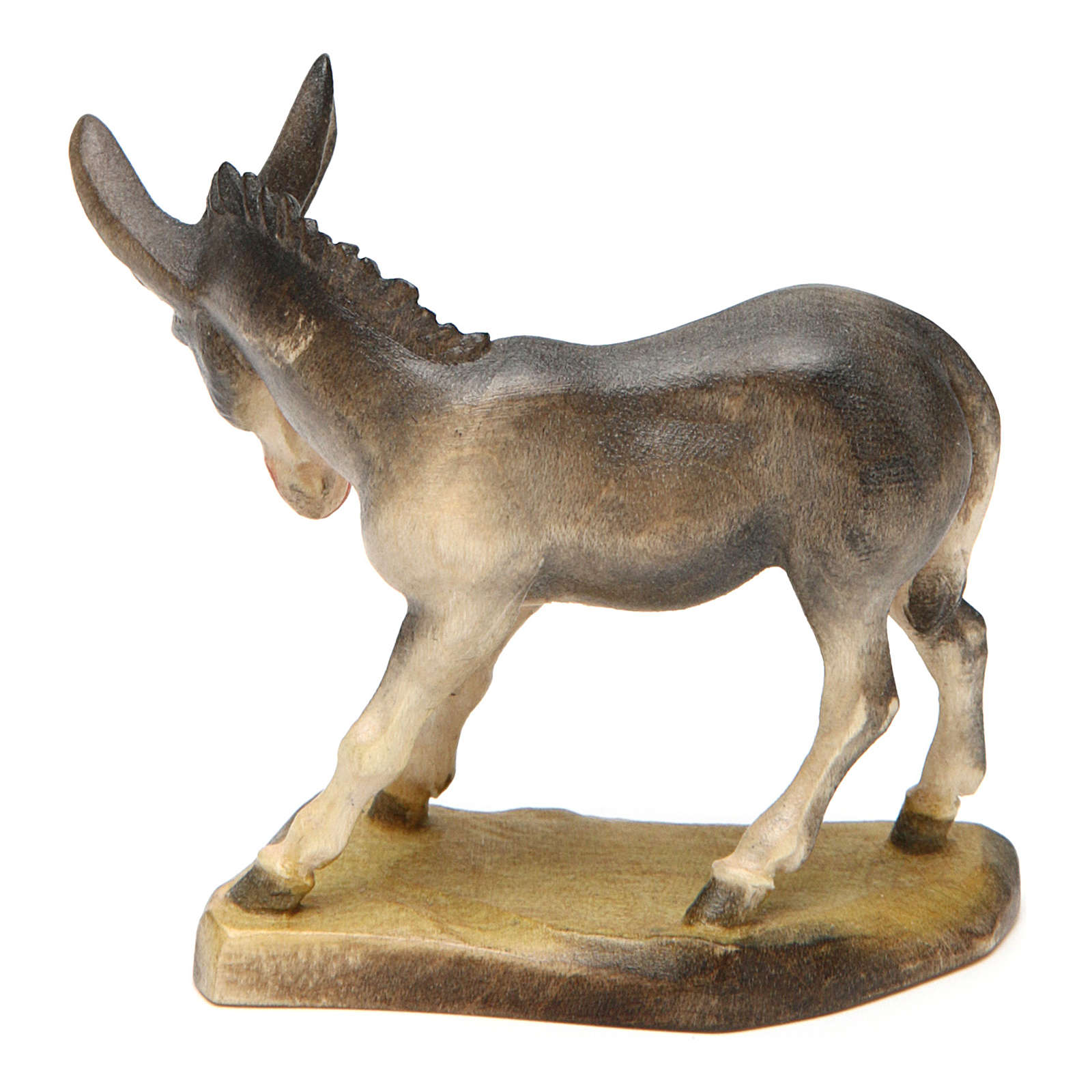 Donkey figurine 12cm, Val Gardena Model online sales on HOLYART.co.uk