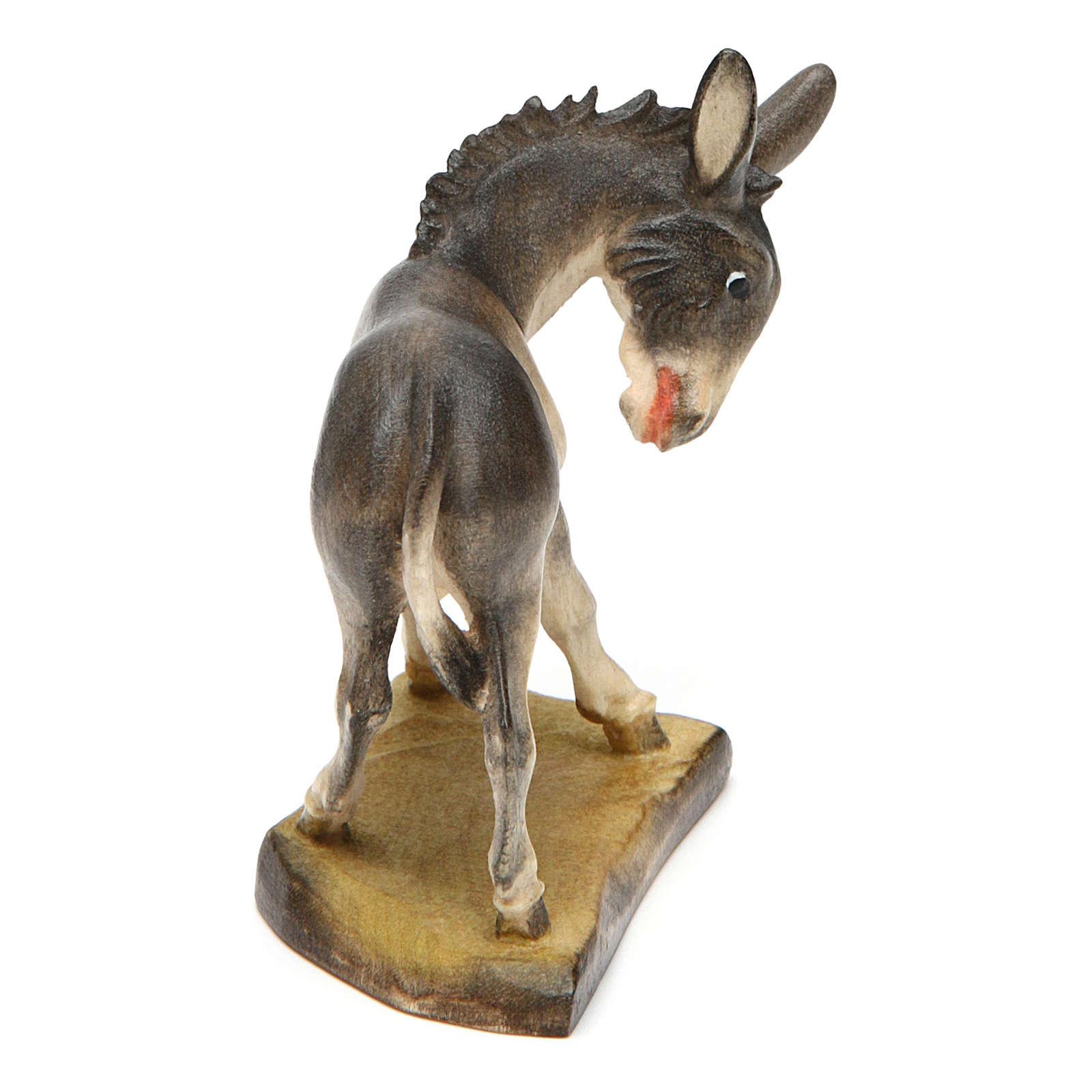 Donkey figurine 12cm, Val Gardena Model online sales on HOLYART.co.uk