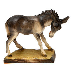 Asino 12 cm legno presepe mod. Valgardena