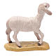 Mouton tête levée 12 cm bois crèche Val Gardena s2
