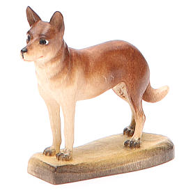 Chien de berger 12 cm bois crèche Val Gardena