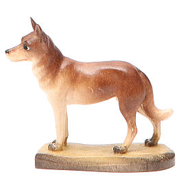 Chien de berger 12 cm bois crèche Val Gardena