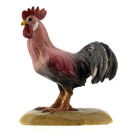 Gallo 12 cm legno presepe mod. Valgardena