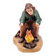 Shepherd with fire figurine, Val Gardena Model 12cm s1
