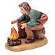 Shepherd with fire figurine, Val Gardena Model 12cm s2