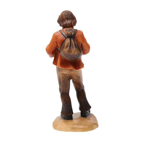 Shepherd with hat figurine, Val Gardena Model 12cm 3