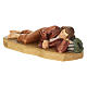 Berger endormi 12 cm bois crèche Val Gardena s2