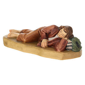 Pastor adormecido 12 cm madeira presépio mod. Val Gardena