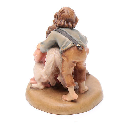 Young shepherds figurine, Val Gardena Model 12cm 4